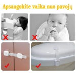 Daugiafunkcinis užraktas klozeto dangcio uzdarimas nuo vaiku