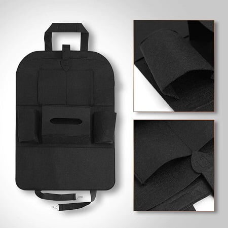 Sėdynės apsauga su kišenėmis kokibeska medziaga