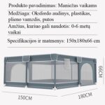 tvirtas saugus žaidimų Kūdikių maniežas