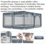 Vaikas kandžioja maniežą parjuodėdamas kad tai saugu