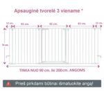 Apsauginė tvorelė 3 viename.