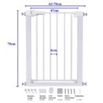 Apsauginiai varteliai LIUKS+ 63-70 cm – matmenys ir dizainas