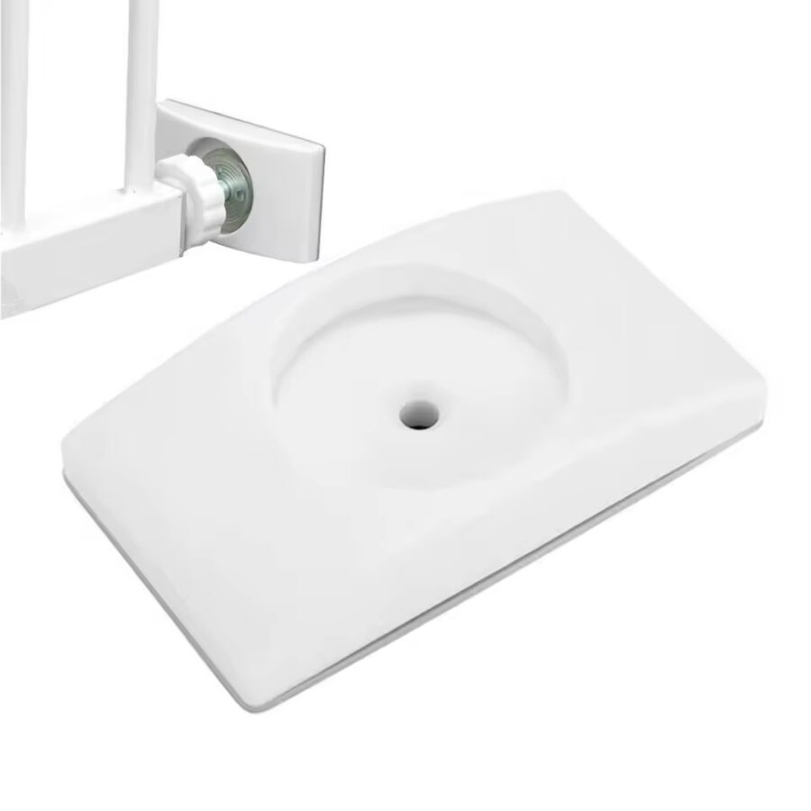 Vaikų saugos vartelių tvirtinimas su sienos apsauga