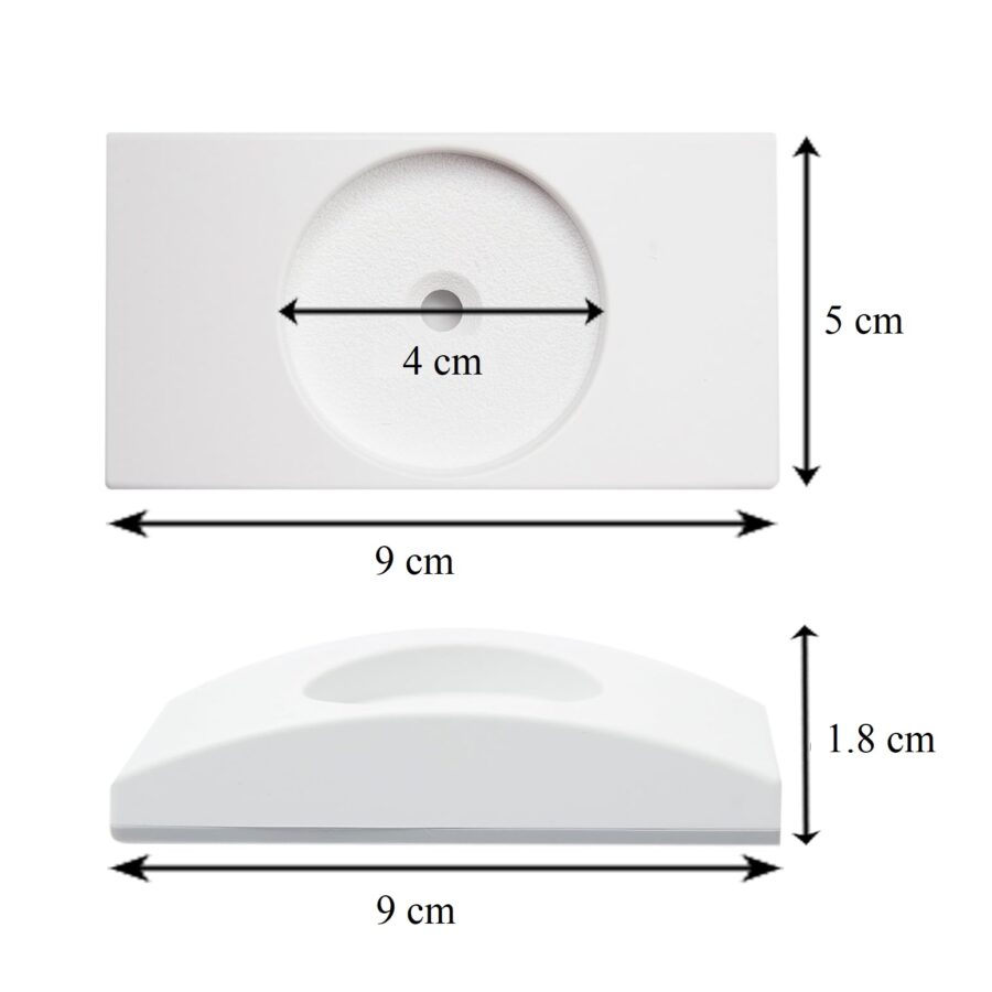 Vartelių sienų apsauga 9x5 cm su gumuotu pagrindu