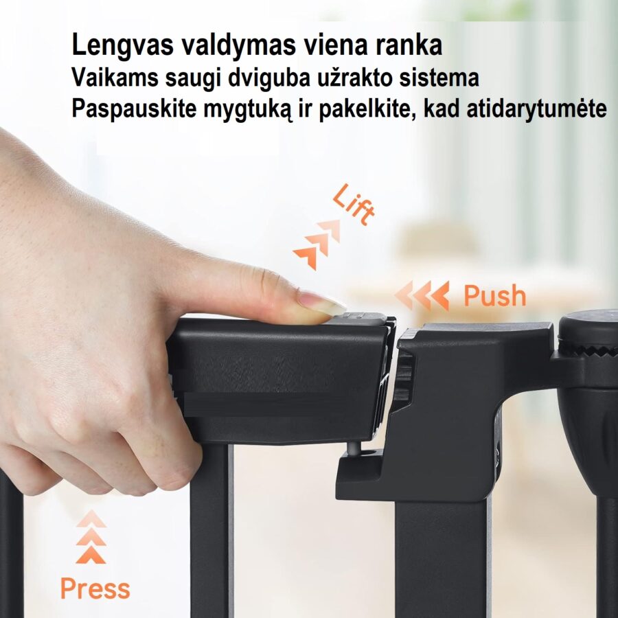 Kaip atidaryti apsauginius modeliuojamus vartelius – rankenėlės mechanizmas