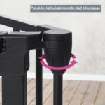 Apsauginių vartelių tvirtinimo būdas – lankstu fiksavimas