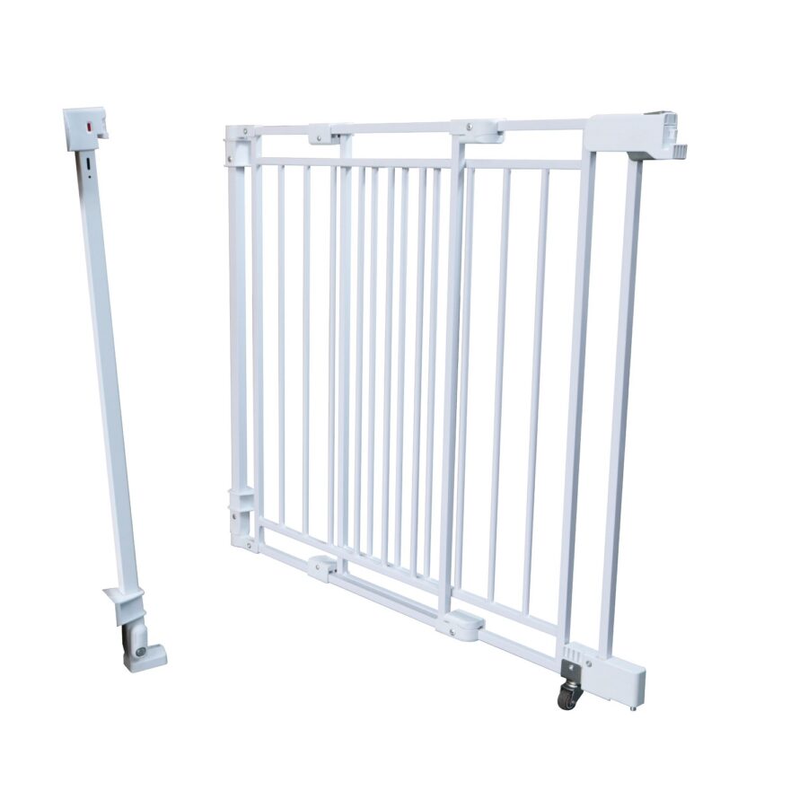 Reguliuojami balti varteliai 74–110 cm vaikų saugumui, šonu