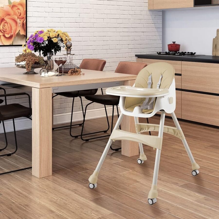 Maitinimo kėdutė daugiafunkcė 3-in-1 virtuvėje – dera prie interjero dizaino