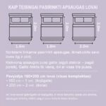 Lovos apsauga „EasyGuard“ – galimi didžiai ir čiužinio matavimas