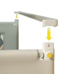 180 cm jungtis „EasyGuard“ lovos apsaugoms – stabilumui ir saugumui