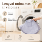 Kūdikio supynės su nuimamu ir skalbiamu užvalkalu – elektrinės supynės kūdikiams, kurias lengva prižiūrėti kasdien.