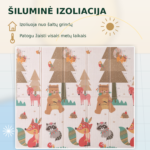 XPE žaidimų kilimėlis kūdikiams su šilumine izoliacija, padeda apsaugoti nuo šaltų grindų